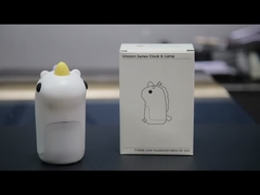 미니 스마트 유니콘 실리콘 나이트 라이트 알람 시계 지원 디머 사용자 정의 디자인